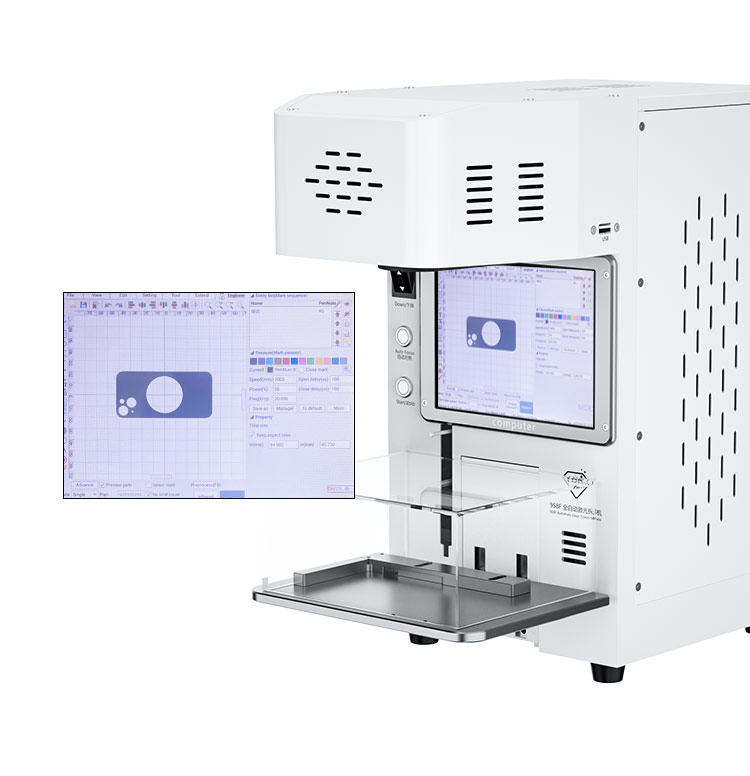 Laser Marking Machine - TBK 958F Mini 20W Laserowa Maszyna