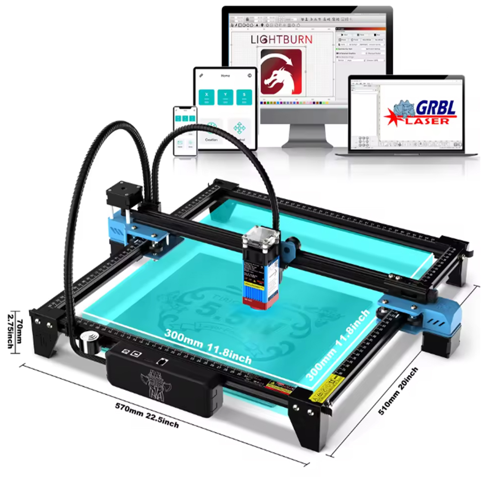 TwoTrees TTS-55 Pro/TTS-10 Pro – Industrial Laser Engraver recenzja i cena